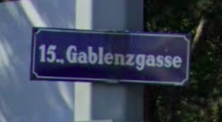 Panneau Rue Autriche